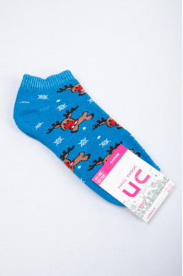 Шкарпетки жіночі новорічні махрові